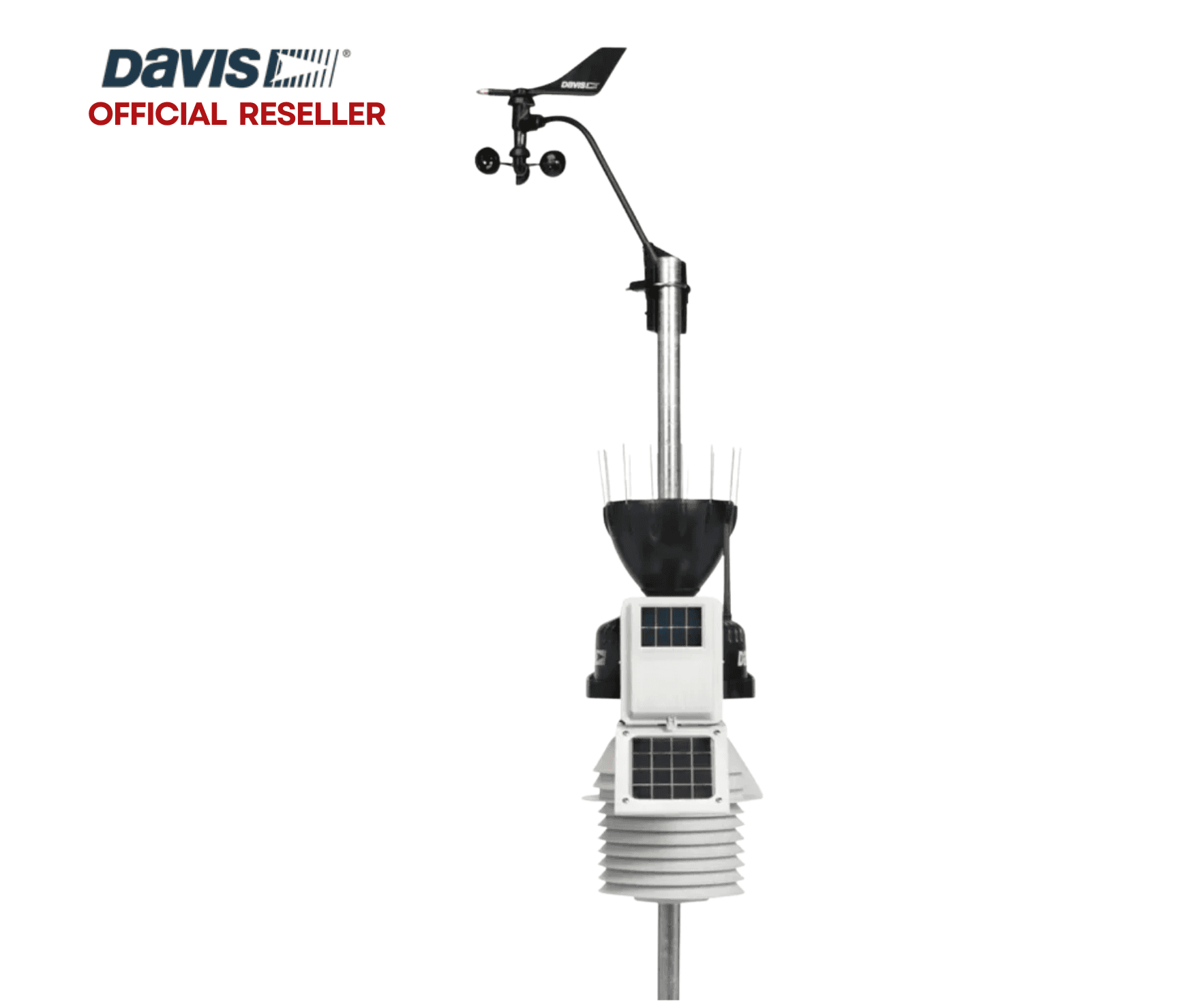 Wireless Vantage Pro2 Weather Station with 24-Hour Fan-Aspirated Radiation Shield & WeatherLink Console (SKU 6253 / 6253M)